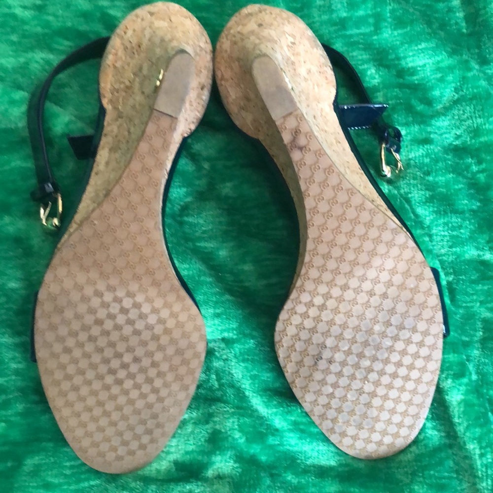 Authentic GUCCI WEDGE SANTANDER ANKLE STRAP - Picture 2 of 10